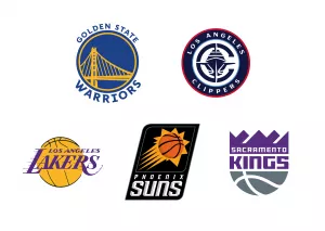 Emblemas da divisão do Pacífico NBA 25-26