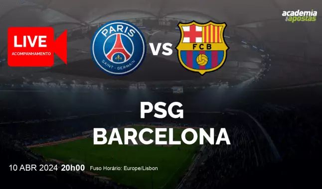 PSG Barcelona livestream | UEFA Champions League | 10 April 2024