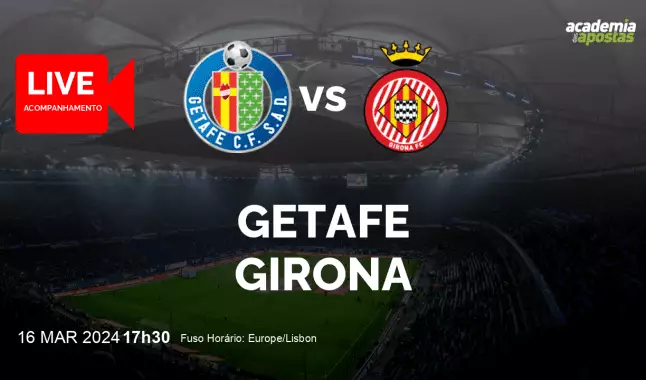 Getafe Girona livestream | Primera División | 16 March 2024