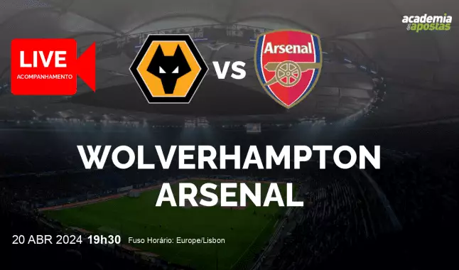 Wolverhampton Arsenal livestream | Premier League | 20 April 2024