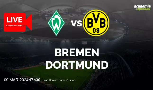Bremen Dortmund livestream | Bundesliga | 09 March 2024